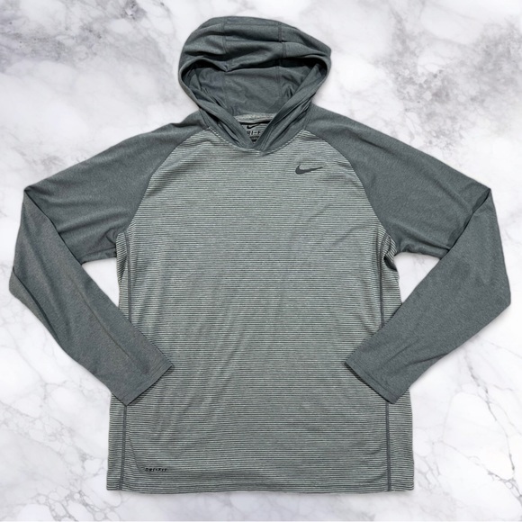 Nike Other - Men’s large Nike dri fit hoodie lightweight gray like new
